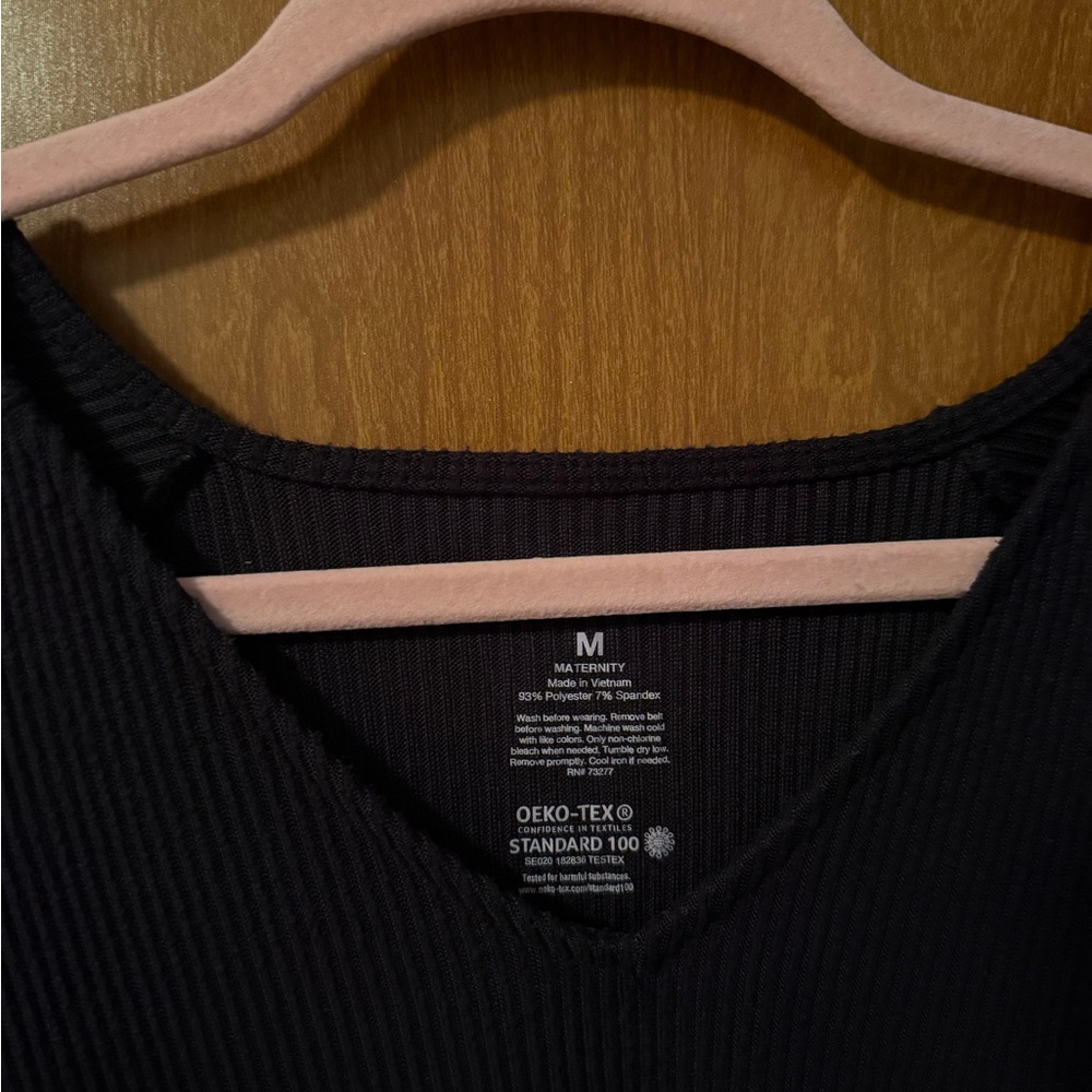 Black Long Sleeve Knit Top - Picture 3 of 4